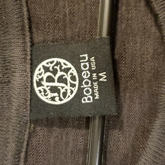 BNWOT Bobeau long sleeve light weight gray sweater sz M - Picture 3 of 5